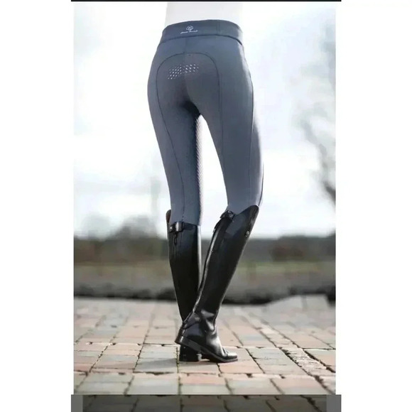 Lauria Garrelli riding breeches Softshell silicone Full seat Graphite women’s 28 - Picture 4 of 11